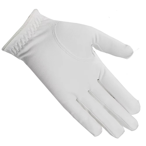 Gants de golf en cuir Cabretta véritable de qualité supérieure, bleu et blanc, respirants, fermeture à tirette, marque GEO BROTHERS, vente en gros - Product Image 5