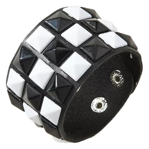 Black & White Color Good Supplier New Trendy OEM ODM Service Fully Customized Made Newest Club Fashion Wear Wrist <b>Accessories</b> - Product Image 1