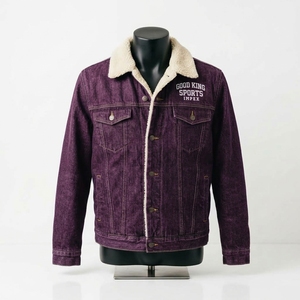 Trendy Heavyweight Solid Sherpa Fleece Denim <b>Jacket</b> Casual Fit <b>Mens</b> Winter Denim Sherpa <b>Jacket</b> - Product Image 1