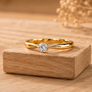<b>Fine</b> <b>Ring</b> IGI Certified Round Cut Lab Grown Diamond 10K 14K 18K Solid Gold Solitaire Engagement <b>Ring</b> DEF Color VS VVS Clarity - Product Image 1