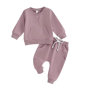 Conjunto de Sudadera con Capucha y Pantalones Deportivos de Algodón Orgánico para Niños, Talla Grande, Personalizado, Felpa Francesa, Ropa Infantil al por Mayor - Product Image 3