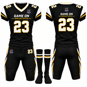 Uniforme de football américain pour homme, de qualité supérieure, réversible, au design élégant, avec taille élastique, couleur claire, pour les matchs et l'entraînement - Product Image 1