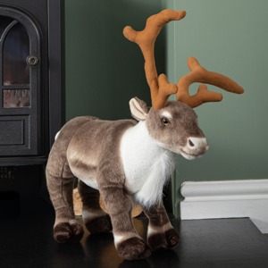 Cute Deer Plush Toy with Red Polka Dot <b>Bow</b> 31cm-50cm Soft Stuffed Animal for Girls Christmas <b>Gift</b> - Product Image 2