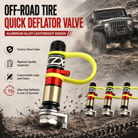 Valve de dégonflage rapide en alliage d'aluminium OEM, outil de décompression d'air réglable pour 4x4, SUV, camion tout-terrain