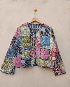 Chaqueta Acolchada Reversible de Algodón para Mujer, de Alta Calidad, con Estampado Floral, para Invierno, Talla Personalizada, para Otoño - Product Image 2