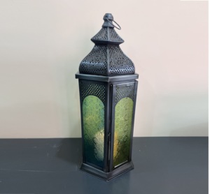 Farol Decorativo Marroquí de Hierro de Diseño Artesanal con Acabado Antiguo Modelo L630 - Product Image 2