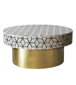 โต๊ะกาแฟฝังกระดูกสไตล์โมเดิร์น โต๊ะกลางงานแฮนด์เมดระดับไฮเอนด์ - Product Image 3