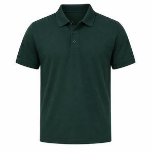 Camisa de Manga Corta Blanca para Hombre, Estilo Piqué, Informal, Transpirable, Mezcla de Poliéster/Algodón, Corte Regular, Logotipo Personalizado ODM - Product Image 1