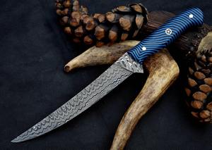 Cuchillo de Filetear Flexible de Acero de Damasco Hecho a Mano con Mango de Resina para Chefs - Regalo Perfecto para Ocasiones Especiales - Product Image 6