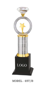 21.Premium metal diamond trophy for outstanding performance recognition. - Product Image 4