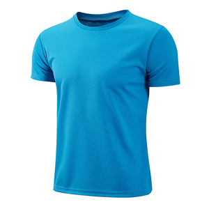 Camisetas de Cuello Redondo para Hombre, Manga Regular, Unisex, 100% Algodón Lavado, Transpirables, para Running y Fitness, Venta al Por Mayor - Product Image 3