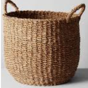 Lot de paniers de rangement pliables en jonc de mer tressé, faits à la main, écologiques, durables et respirants, avec 3 poignées, pour l'organisation de la maison - Product Image 5