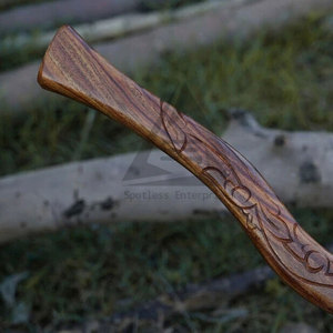 Hache à barbe professionnelle pour l'extérieur et la chasse avec manche en bois, design personnalisable, outil de coupe de haute qualité pour le travail du bois - Product Image 6