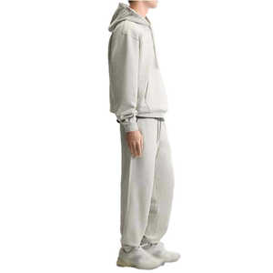 High Quality Men Heavyweight Oversized <b>Hoodie</b> Sweatsuit Set Plain Cotton Fleece Jogger Tracksuit Two Piece Streetwear ClothingHi - Product Image 2
