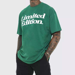 Camiseta Oversize de 300GSM para Hombre, Estilo Hip Hop Urbano, Corte Holgado, Cuello Redondo, Diseño de Dibujos Animados, Tejido con Efecto Ácido, Impresión DTG Personalizada - Product Image 2