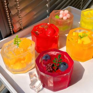 NUEVO Juguete Blandito Antiestrés con Forma de Vaso de Agua Azul Brillante Viral de Instagram - Regalo Suave y Pegajoso para Niños y Adultos, Juguetes de Descompresión - Product Image 1