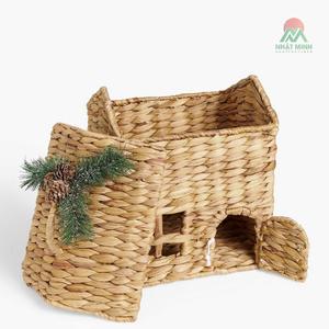 <b>Water</b> hyacinth basket <b>container</b> toys clothes storage woven hamper baskets baby room decoration - Product Image 6
