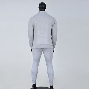 Survêtement en molleton de coton de qualité supérieure doux chaud respirant confortable fermeture éclair et survêtement ensemble pour vêtements de sport décontractés en gros - Product Image 6