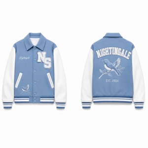 Custom Logo High Quality Chenille Embroidery Patchwork Streetwear <b>Winter</b> Bomber Letterman Men <b>Leather</b> Varsity <b>Jacket</b> for Men - Product Image 5