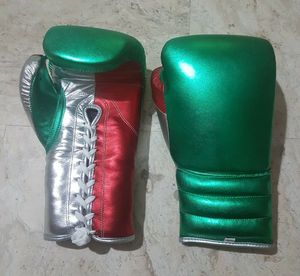 Gants de boxe de style mexicain en gros, logo personnalisé, cuir de vache véritable, pour l'entraînement et le sparring, avec poignée ergonomique - Product Image 1
