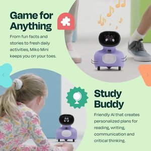 หุ่นยนต์ Miko Mini AI สำหรับเด็ก พร้อม Miko Max 30 วัน, การเรียนรู้แบบ STEAM, เกมส์, การเต้น และการร้องเพลง - Product Image 3