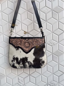 2026 New Cowhide Leather Handbag Hand Tooled Carving Leather Sling <b>Bag</b> Gypsy <b>Boho</b> Handmade Western Stylish Multi Uses <b>Bags</b> - Product Image 4