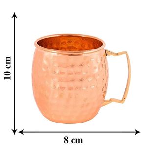 Decorated Copper Moscow Mule <b>Mugs</b> Built For Stylish Cold Drink Presentation In Kitchen Bar And Dining Functions - Product Image 2