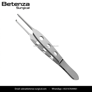 Pinzas para Tejidos Bishop-Harman de Primera Calidad, 1x2 Dientes, Acero Inoxidable, Instrumentos Oftálmicos para Microcirugía - Product Image 6