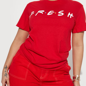 T-shirt en jersey modal 100% coton uni à ourlet incurvé pour femme, col ras du cou, manches courtes, coupe décontractée, idéal pour l'été - Product Image 5