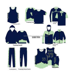 Uniforme de basket-ball personnalisé pour adultes en 100% tissu en polyester prix de gros ensembles de maillots de basket-ball imprimés en gros - Product Image 2