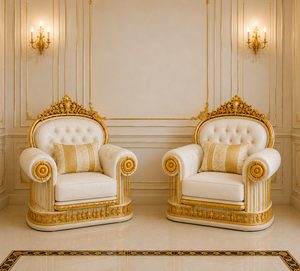 Premium European Style Solid Wood Carved Living Room Furniture Buy Classic Gold And White Sofa With Center <b>Table</b> For Home/Villas - Product Image 3