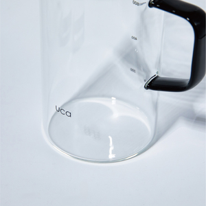 Jarra de Agua de Vidrio Borosilicato LOG 1.0L con Asa, Tapa con Filtro de Vidrio Resistente al Calor para Campamentos y Fiestas al Aire Libre, Bebidas Frías y Calientes UCA - Product Image 3