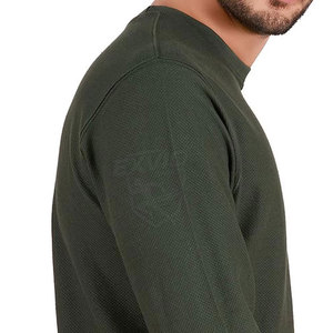 Sudadera básica elegante de mezcla de algodón con tela cálida, perfecta para uso diario, actividades al aire libre y un look moderno. - Product Image 4
