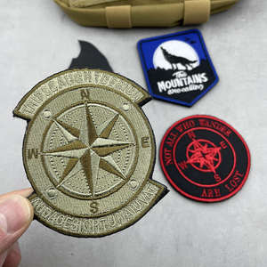 Écusson tissé sportif léger haute densité, logo d'équipe multicolore personnalisé, étiquette en tissu brodée à coudre, vêtement professionnel - Product Image 4