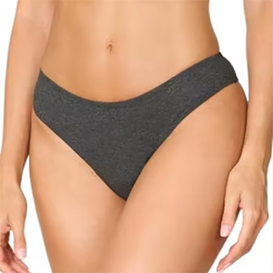 Culottes de bikini en coton gris anthracite pour femmes, personnalisées avec logo, fabriquées en usine, meilleur design, vente en gros - Product Image 1