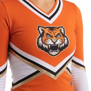 Uniforme de cheerleading personnalisé pour universités et collèges, uniforme d'équipe de cheerleading pour femmes, uniforme de compétition, jour de match, fabricant OEM ODM en gros - Product Image 5