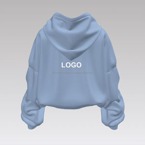 Sudadera con capucha de algodón de lana de alta calidad para hombre, jersey con cremallera completa, sudaderas con capucha bordadas con estampado de logotipo personalizadoDDP, envío - Product Image 5