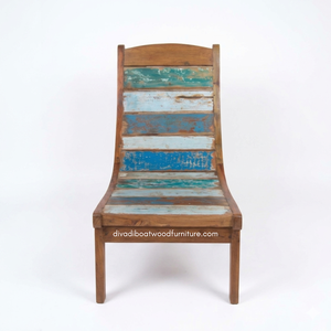 Sillón de Madera Natural Rústico Hecho a Mano, Madera de Barco Reciclada, Ecológico, para Interiores y Exteriores, Muebles para Hoteles, Casas y Villas - Product Image 2