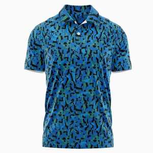 เสื้อโปโลถักไหมพรมสีพื้นเรียบง่าย สไตล์พื้นฐาน กระดุมติด ผ้าฝ้าย 100% แขนสั้น เสื้อสเวตเตอร์ผู้ชาย - Product Image 5