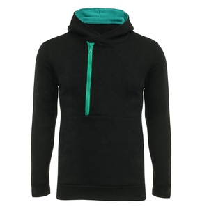 Personnalisé blanc streetwear polaire jogger tricoté demi zip up sweats à capuche vêtements pour hommes hommes pull à capuche sweats - Product Image 4