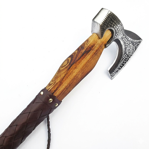 Industrial Grade Viking Axe with High Carbon Steel Head and Beautiful Wood Handle New Design for Outdoor DIY - Product Image 2