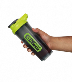 Urban Brand Green Plastic <b>Shaker</b> <b>Bottle</b> With Flip Lid Reusable For Travel Modern Design 700ml - Product Image 3