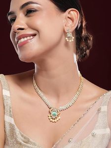 Conjunto de Collar, Pendientes y Tocado Romántico de Aleación de Zinc Azul con Circones, Diseño Clásico de Flor, Joyería de Boda para Mujer, Tercera Marca - Product Image 6