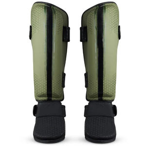 Protège-tibias de boxe en cuir PU à prix de gros pour adultes, unisexe, à lacets, personnalisables, respirants, durables et légers pour une protection optimale - Product Image 5