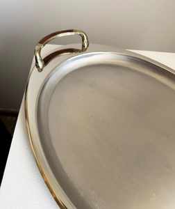 Wholesale Custom Logo New Design Silver Aluminium Serving <b>tray</b> Oval Shape Food Grade <b>Storage</b> Dishwasher Safe <b>Tray</b> - Product Image 6