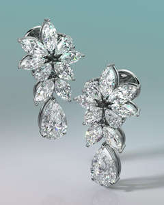 Diamant de laboratoire Marquise de haute qualité, or jaune/rose/blanc 14/18 carats, certifié IGI, design fantaisie pour la vie quotidienne, mariage, fête - Product Image 1