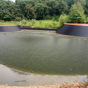Doublure de géomembrane en PVC HDPE de haute qualité pour étangs de pisciculture Épaisseurs de couleurs différentes imperméables modernes pour l'extérieur - Product Image 3