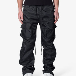 Pantalones Deportivos Personalizados para Hombre, de Poliéster, Cintura Media, Impermeables, Cortavientos, con Múltiples Bolsillos, Estilo Casual Urbano, Fabricante Mayorista OEM - Product Image 1