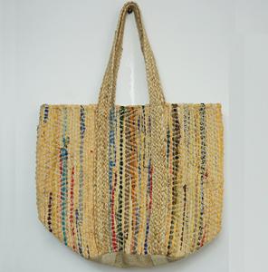 Sac messager ouvert en jute écologique tendance 2026 pour femme – Idéal pour les voyages, le shopping et les soirées sur la plage - Product Image 2