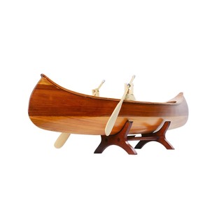 Modelo de canoa india de madera hecha a mano, decoración náutica para hotel, oficina, hogar y regalo - Contacto para venta al por mayor - Product Image 5